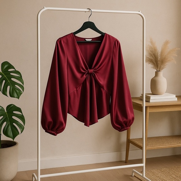 Sachin + Babi Kiersten Top in Bordeaux - Picture 1 of 4